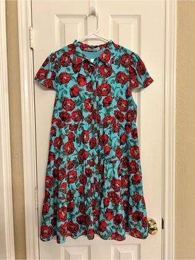 NWT Alice + Olivia Meeko Tiered Floral dress Ladies Size 8
